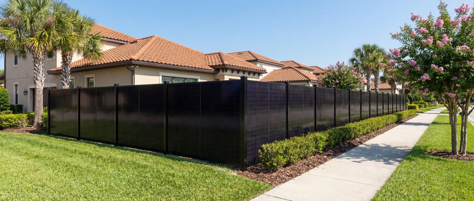 SOL Fence installation in a Florida HOA planned community
