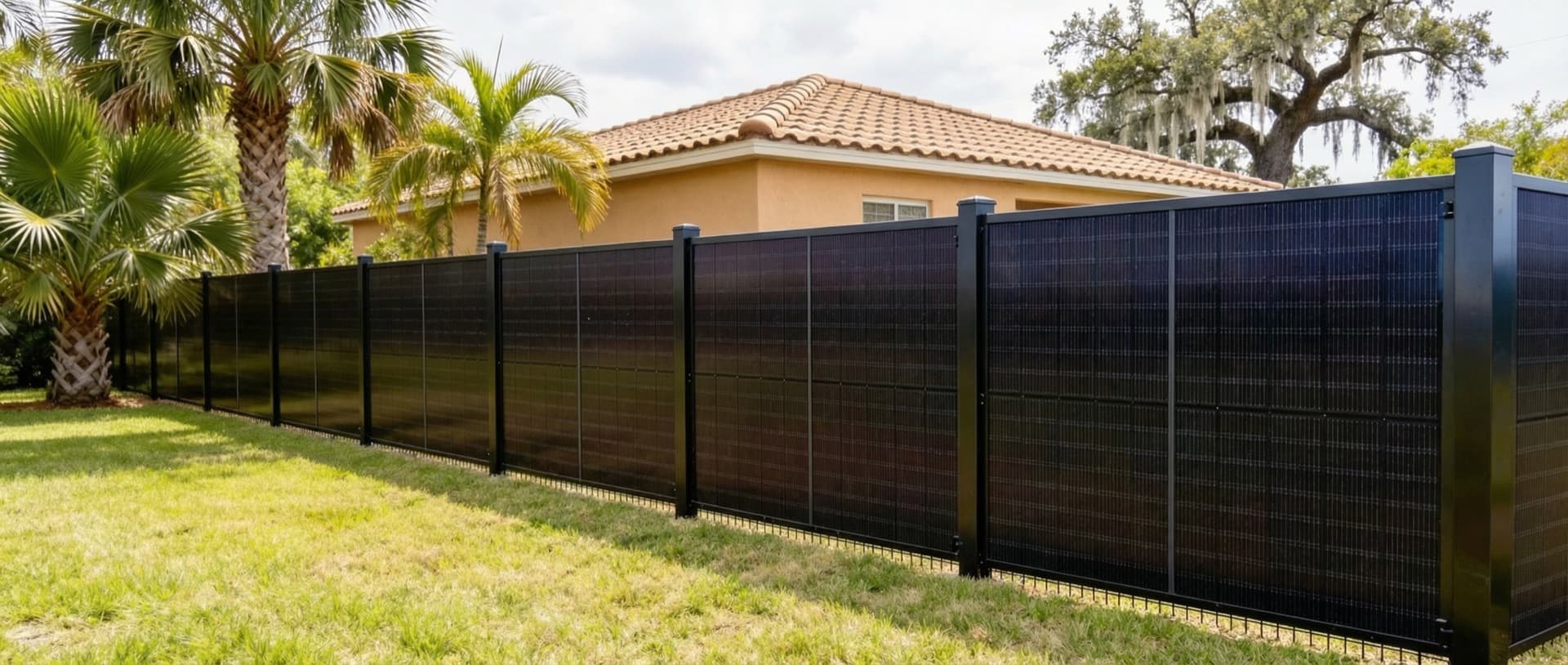 SOL Fence solar fence for residential properties in Florida